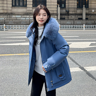 Parka Corta Ajustada a la Cintura para Mujer - Image 10