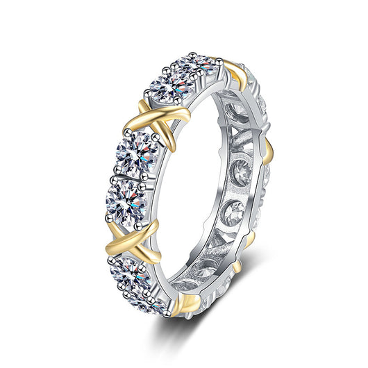 Anillo de Dos Colores Entrelazados para Mujer - Image 5