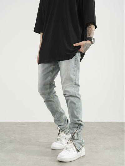 Jeans Slim Fit con Cierre Lateral para Hombre y Mujer - Image 10