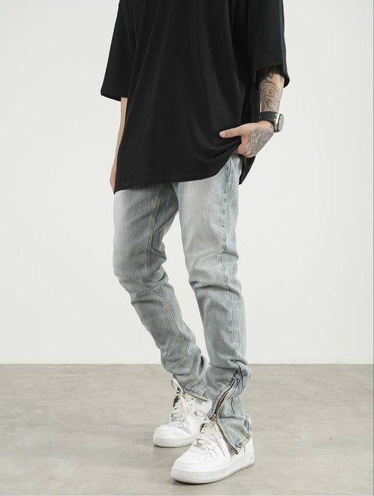 Jeans Slim Fit con Cierre Lateral para Hombre y Mujer - Image 10
