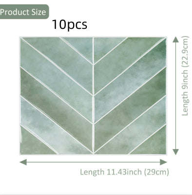 Adhesivo de pared 3D autoadhesivo resistente al aceite para cocina Jade - Image 9