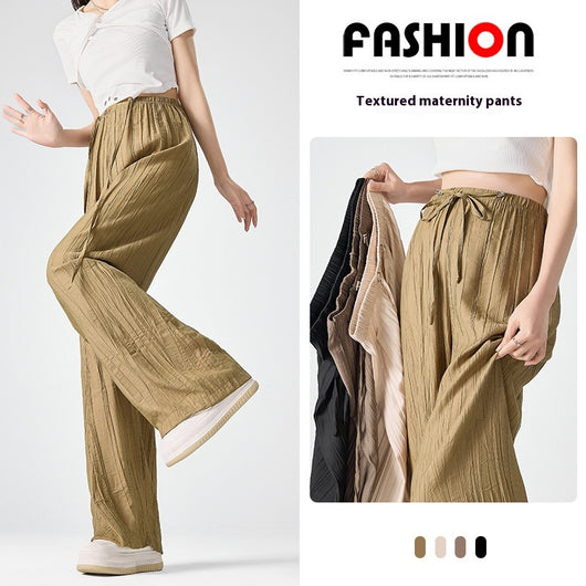 Pantalones de Maternidad Verano Cintura Ajustable Rectos y Cómodos - Image 3