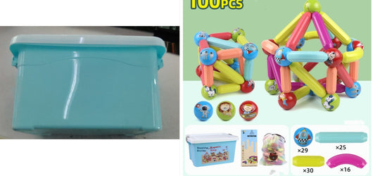 Juego de Construcción Magnética Grande para Aprendizaje Temprano - Bloques Variados DIY - Image 16