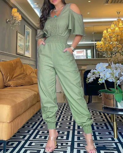 Jumpsuit Casual sin Tirantes con Cintura Ajustable - Estilo Europeo - Image 3