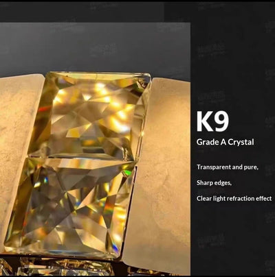 Lámpara de Cristal Ónix Negra de Lujo Asequible para Hoteles y Clubes - Image 9