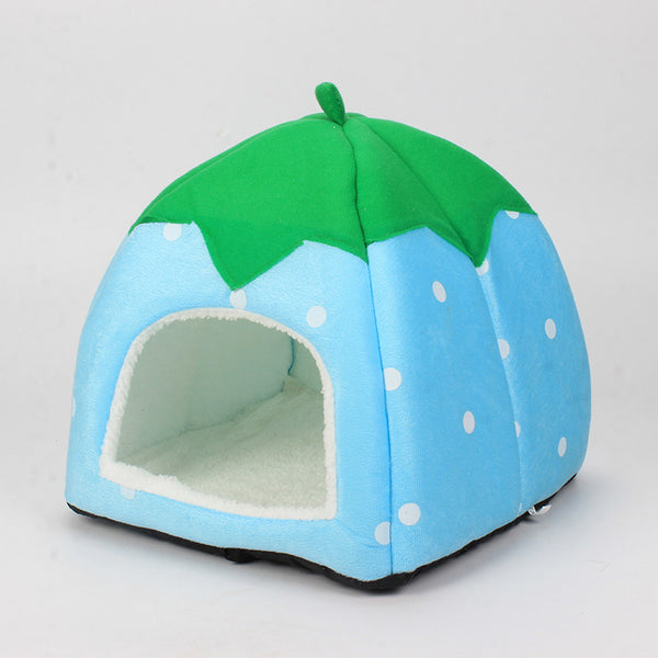 Nido Acogedor de Fresa para Gatos