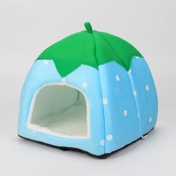 Nido Acogedor de Fresa para Gatos