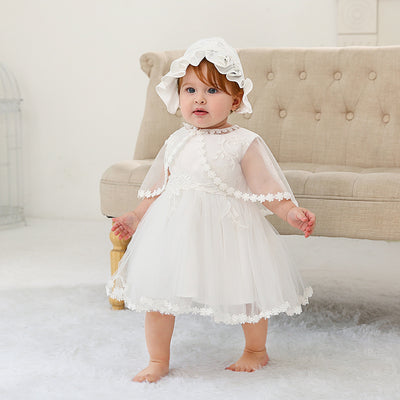 Conjunto de 3 Piezas Vestido Princesa para Bebé Niña 0-2 Años - Image 10