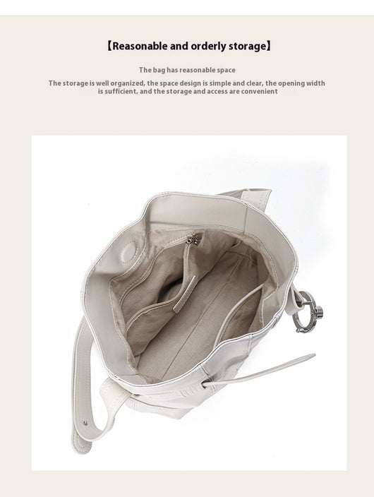 Bolso Bucket de Cuero Genuino con Costura Artesanal - Image 9
