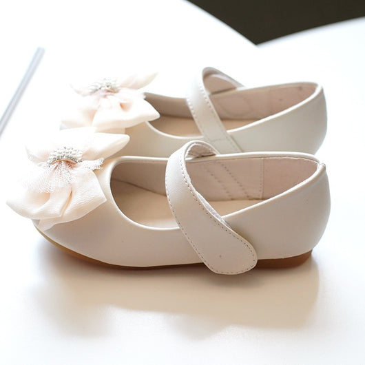 Zapatos Infantiles Princesa con Strass y Flores para Niña - Image 2