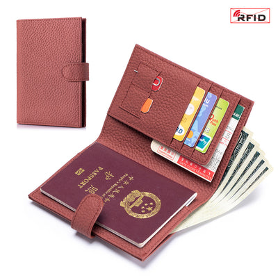 Bolsa Pasaporte Ultradelgada de Cuero con Protección RFID - Image 12