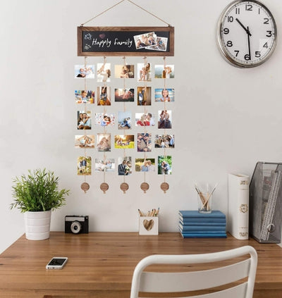 Clips de Madera para Fotos - Decoración Colgante Moderna - Image 2