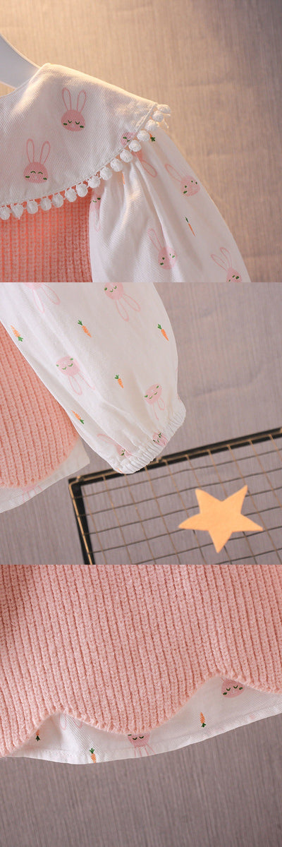 Conjunto de Primavera para Niña - Blusa y Chaleco Dos Piezas - Image 12