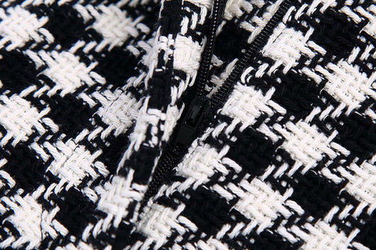 Conjunto de Shorts Houndstooth para Mujer - Diseño Texturizado Elegante - Image 11