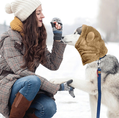 Gorro Térmico Ajustable para Mascotas con Pompón de Peluche - Image 10