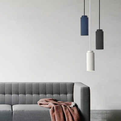 Lámpara Colgante Minimalista Tubo Ciruela - Diseño Moderno para Comedor y Sala - Image 3