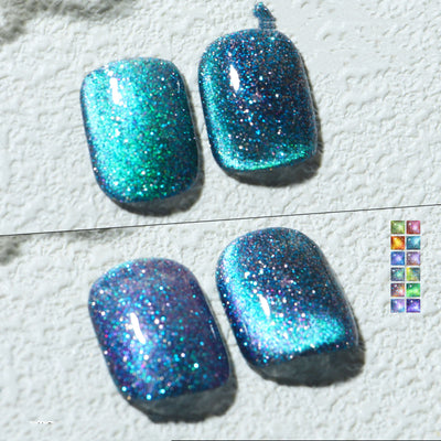 Esmalte de Gel Gato Ahumado Aurora Galaxia Brillante - Image 8