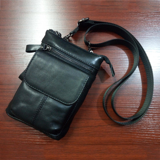 Bolsa de Cuero para Hombre Multifuncional con Compartimentos - Bandolera Deportiva - Image 7