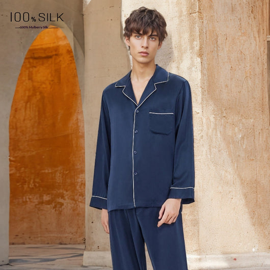 Pijamas de Seda Pesada Mumi para Hombre - Image 14