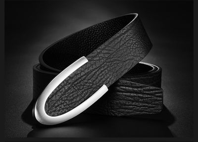 Cinturón de Cuero para Hombre con Hebilla Elegante - Estilo Ejecutivo - Image 10