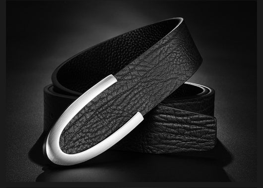 Cinturón de Cuero para Hombre con Hebilla Elegante - Estilo Ejecutivo - Image 10
