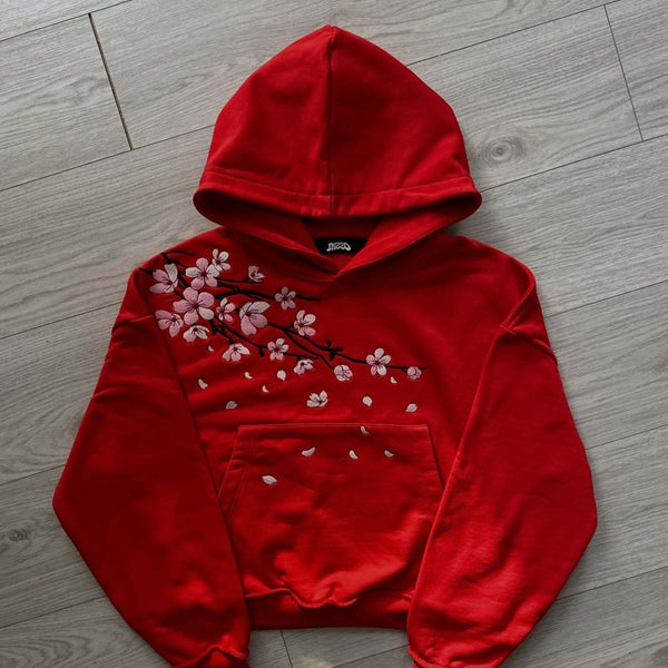 Sudadera Hombre Estampado Flor de Cerezo Primavera
