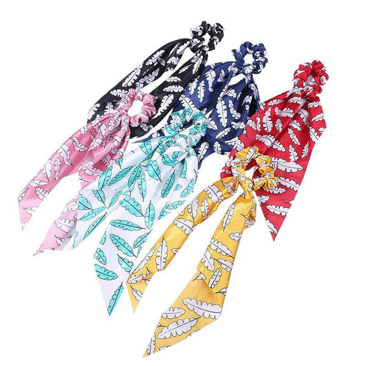 Pasador de Cabello con Estampado y Cintas Largas para Coletas y Moños - Image 26