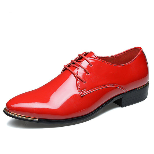 Zapatos de Cuero Ejecutivos Retro con Punta Afilada para Hombre - Image 9