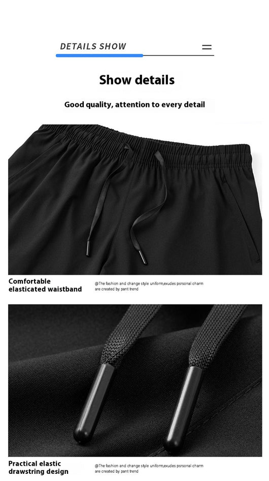 Pantalones Cortos Deportivos Ice Silk para Hombre - Tallas Grandes Playa y Ocio - Image 13
