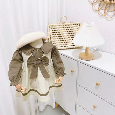 Conjunto Infantil Falda con Tirantes y Blusa Manga Larga Conejo - Image 9