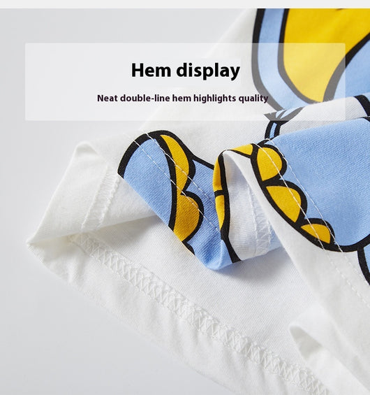 Playera Infantil Manga Corta con Estampado de Elefante Cartoon - Image 14