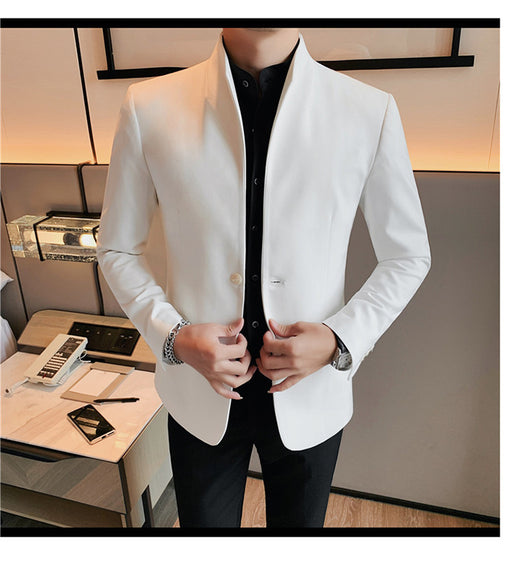 Blazer Slim Fit Ruoshuai para Hombre - Chaqueta Casual de Otoño - Image 42