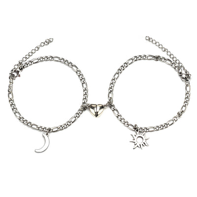 Pulseras Magnéticas Sol y Luna para Parejas - Acero Inoxidable, Regalos Día de Enamorados - Image 8
