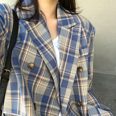 Blazer a Cuadros Corte Relajado - Image 8