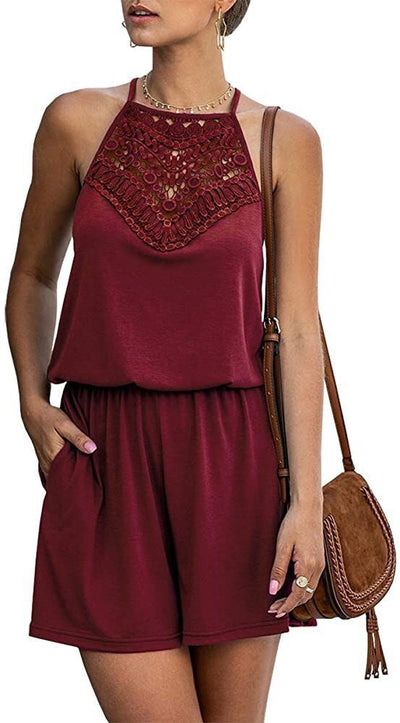 Jumpsuit con Paneles de Encaje Elegante - Image 8