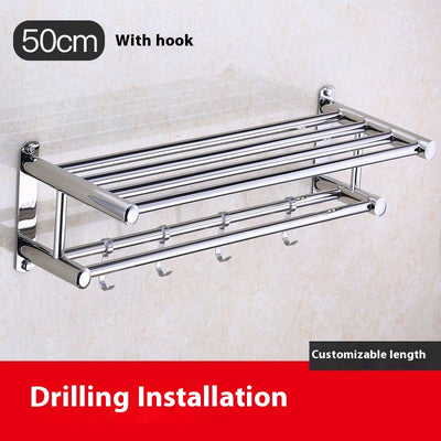 Toallero de Acero Inoxidable 304 Portátil para Baño - Image 8
