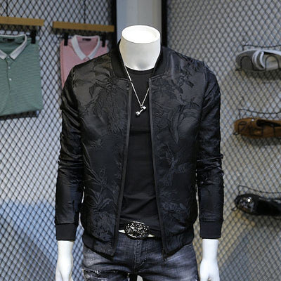 Chaqueta Beisbolera Slim Fit Cuello Clásico - Image 5