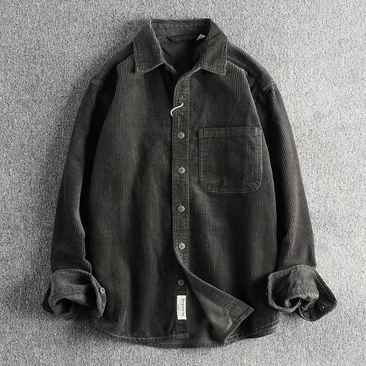 Camisa de Pana 100% Algodón Lavada Manga Larga - Image 10