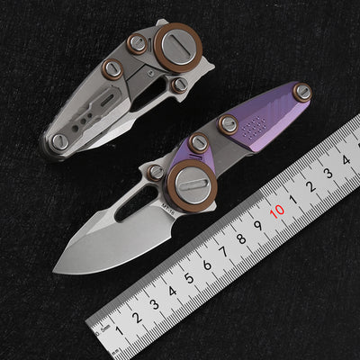 Cuchillo Plegable M390 Acero Titanio Premium
