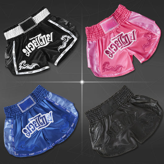 Pantalones Cortos Profesionales de Boxeo Tailandés y Sanda para Hombre y Mujer