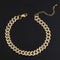 Pulsera Tobillera de Cadena Cubana 9mm con Broche Carácter Japonés