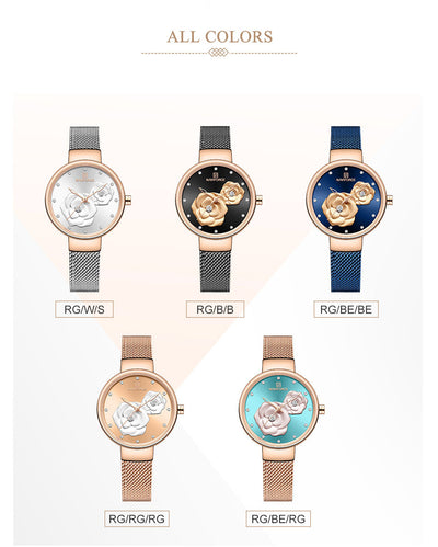 Reloj de Cuarzo para Mujer con Pulsera de Acero Inoxidable - Image 14