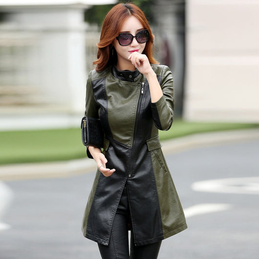 Chaqueta de Invierno Corta PU para Mujer con Forro de Algodón - Image 9