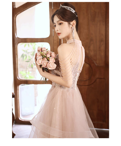 Vestido de Noche Elegante Rosa para Mujer - Image 15