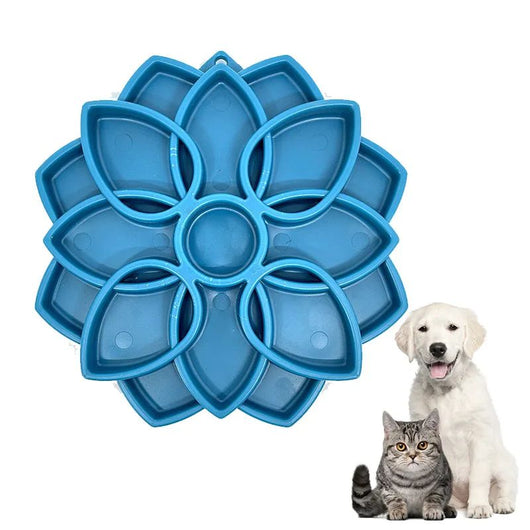 Comedero Lento Antiestrés para Perros y Gatos - Bandeja Interactiva Resistente y Fácil de Limpiar