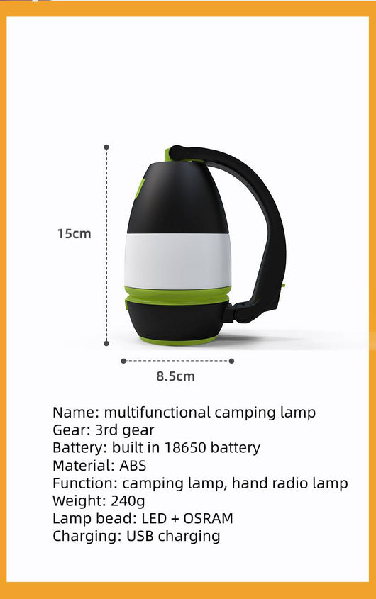 Lámpara LED 3 en 1 Multifuncional - Linterna de Emergencia Plegable para Camping y Auto - Image 9