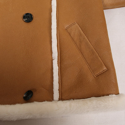 Chaqueta Elegante de Cuello Alto con Detalles de Pelaje para Mujer - Image 11