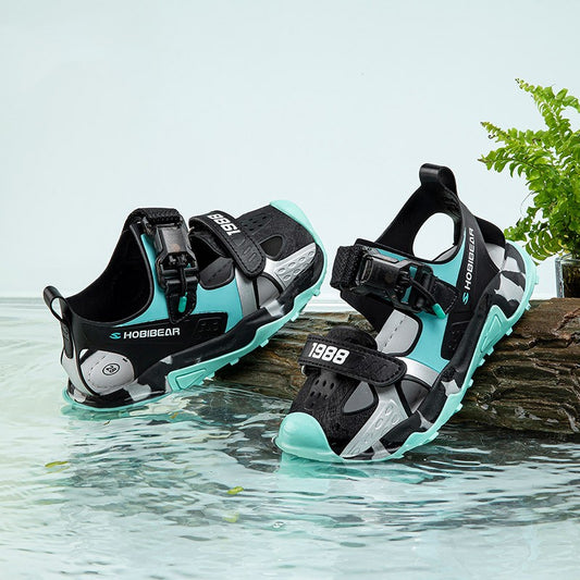 Sandalias Escolares Casual para Niños - Diseño Versátil en Colores Sólidos