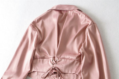 Blusa Ejecutiva con Cintura Anudada y Mangas Globo - Image 8