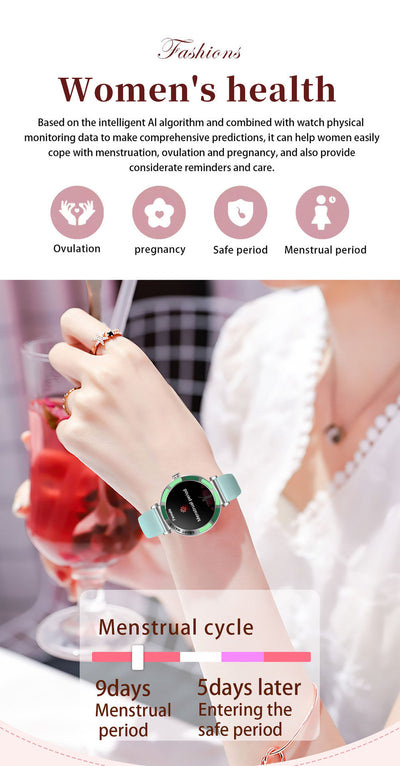 Reloj Inteligente H20 para Mujer con Llamadas Bluetooth HD - Image 32